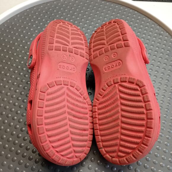 Crocs Classic Child Unisex Waterproof Sandals Clog Red - Picture 4 of 6